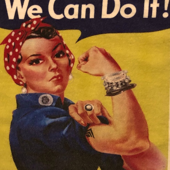 Anvil Tops - Rosie The Riveter Tee We Can Do It Top By Anvil M
